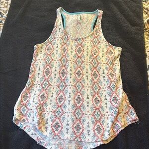 Patterned Sleeveless Top - Multicolor